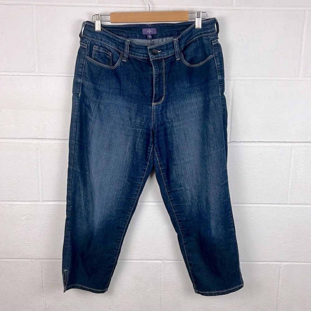 NYDJ dark wash crop jean